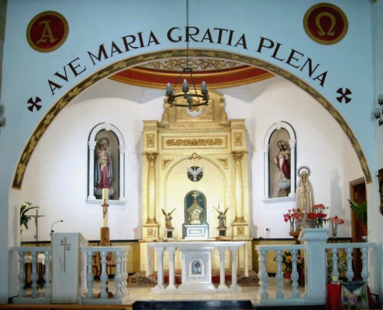 Interior de la Iglesia, elemento fundamental de la historia religiosa de Somontín