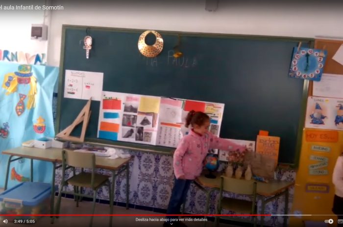 Egipto en el aula infantil de Somontín